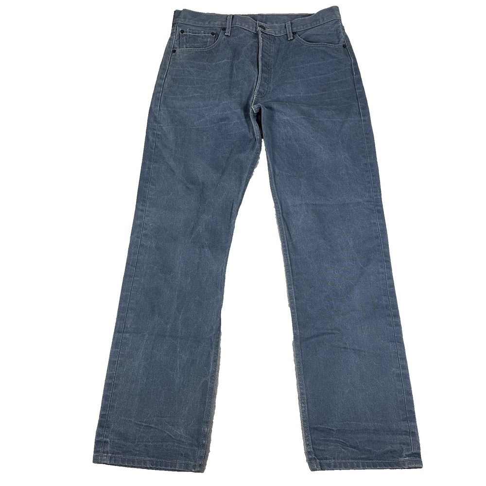 Levis 501 Men's Original Fit Y2K Button Fly 36x34 Slate Blue Grey